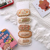5pcs Korean Hairpin for Kids Little Girls Cute Sweet Floral Knit Plush Children Barrettes Headwear Hair Accessories