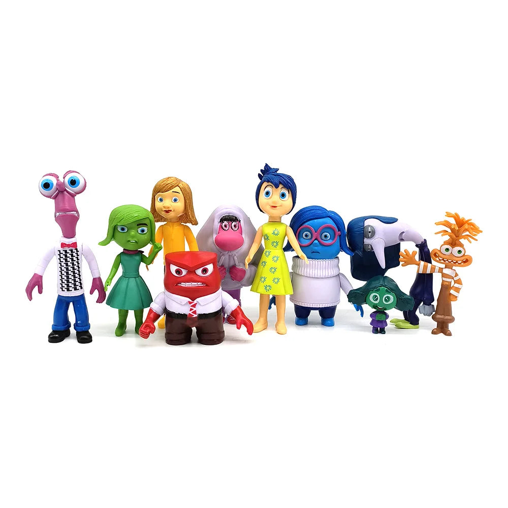 Inside Out 2 Figure Anime Joy Sadness Angry Action Figurine Fear Disgust Kits Collection Model Toy Gift In Stock