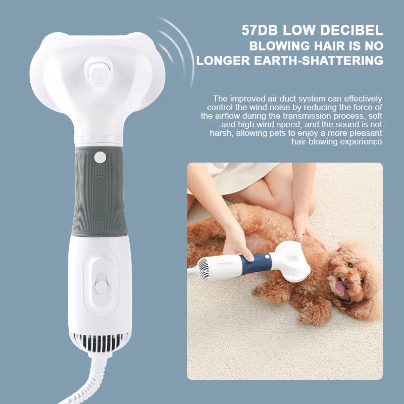 3 in 1 Puppy Pet Hair Dryer Dog Grooming Hairdressing Pulling Machine Dog Drying Brush Hair Comb Water Blower accessories 강아지 애견