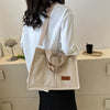 Women's Corduroy Tote Bag Large Capcity Handbags for Women Commuting Women's Bag Messenger Shoulder Bag Female Handbag