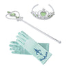 Baby Girls Elsa Anna Princess Accessories Kids Magic Wand Crown Cosplay Snow White Rapunzel Tiara Gloves Party Supplies Sets