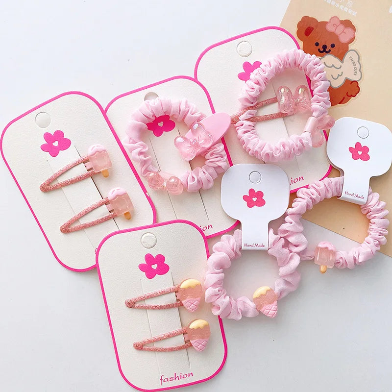 Small Flowers Hair Clips Baby Girls Cute Hair Accessories Children Hair Grips Kids Hair Wear Barrettes Toddler Hairpins Headwear