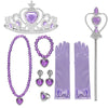 Baby Girls Accessories Cosplay Sets Frozen Elsa Anna Princess Mermaid Ariel Crown Magic Wand Necklace Wig Gloves Kids Party Gift