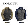 Men's Tactical Outdoor Polar Wool Jacket Hunting Suit Warm Zipper Decorative Pullover Men's Windproof Coat Warm Hiking Sweater