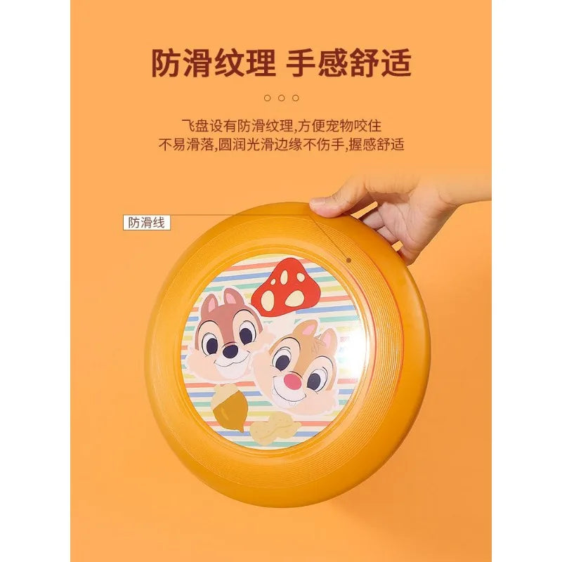 MINISO Kawaii Chip & Dale Series Creative Pet Frisbee Disney Cute Dog Outdoor Play Resistant Bites and Teething Toys Wholesale