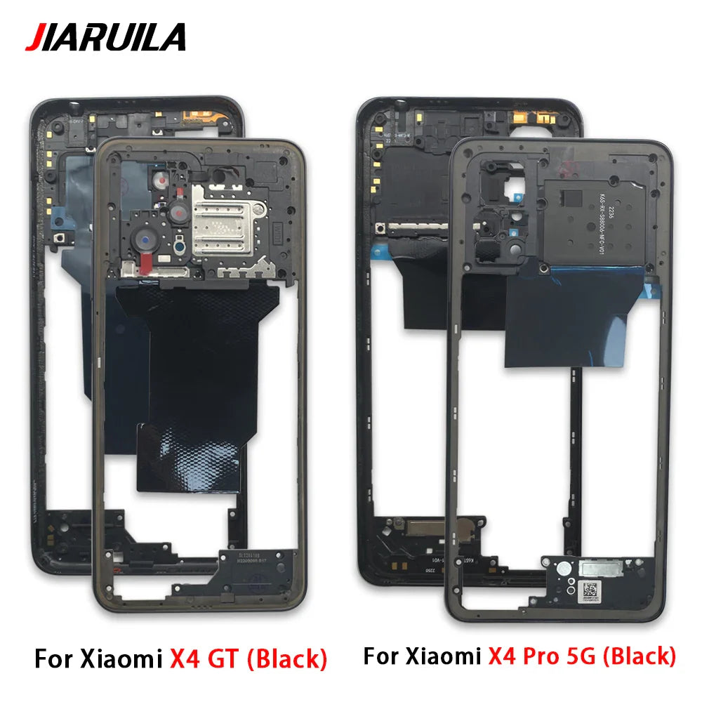 NEW Middle Frame With Volume Side Button For Xiaomi Poco X3 GT X4 Pro 5G Front Housing Middle Bezel Chassis Shell Parts