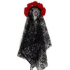 Halloween Children Party Necessary Baby Girls Red Wig Witch Vampire Cosplay Dress up Kids Girl Black Headband Accessories Gifts