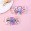 ncmama 2Pcs Lovely Mermaid Hair Clips For Baby Girls Quicksand Sequins Star Bows Hairpin Kids Headwear Boutique Hair Accessories