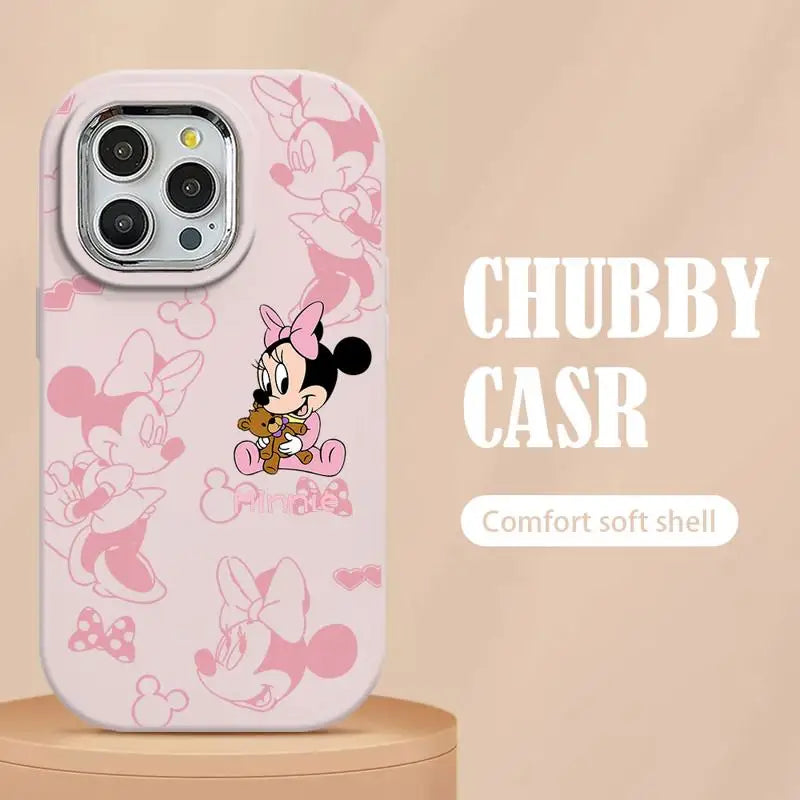 Disneys Mickey Phone Case for Samsung Galaxy S24 Ultra S23 Ultra S20 FE S21FE S22 Note 20 Ultra Note10Plus Silicone Minnie Cute