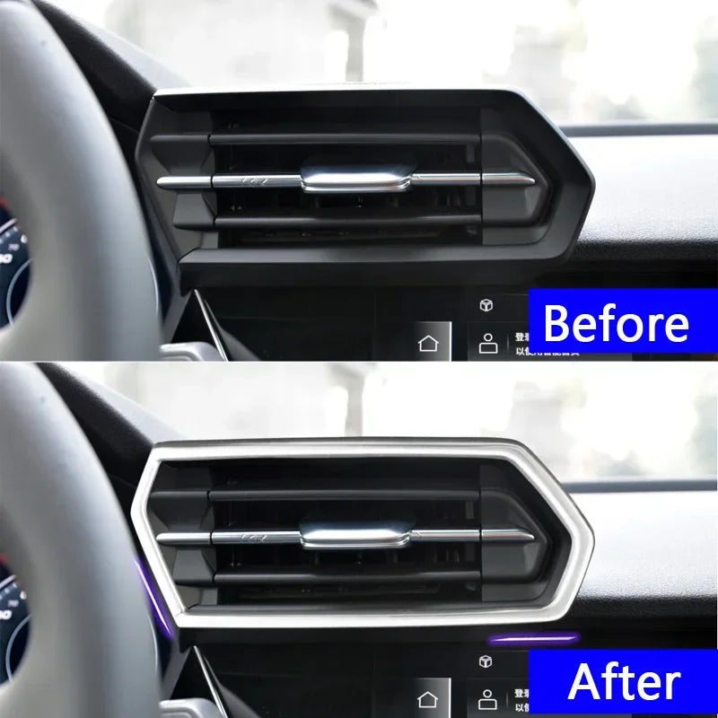 Fit For Audi A3 8y 2022 2021 Car Front Dashboard Air Vent Outlet Frame Trim Decoration Accessories Auto Styling Parts