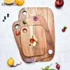 1PC Acacia Wood Cutting Board Home Kitchen Vegetable Meat Cutting Board Fruit Cutting Board Outdoor Camping Portable Accessories