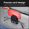 Car Glasses Holder Universal Car Visor Sunglasses Holder Clip Leather Eyeglasses Hanger and Ticket Card Clip Eyeglasses Mount