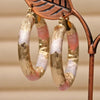 Trendy Gold Colors Hoop Earrings for Women Filled - Crude Tube Swirl Multilayer Circle 3-Color Wedding Earring Jewelry