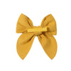 20Colors 5Inch Solid Cotton Bow With Safety Hairpin For Girl Hair Bows Handmade Bowknot Hair Clip Headwear Kids Hair Accessories