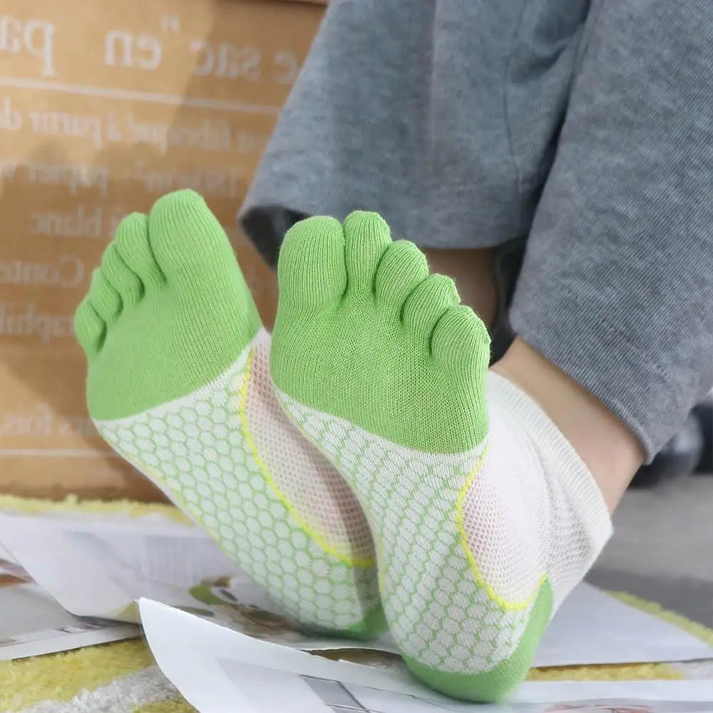 Anti-slip Five Finger Socks Kids Cotton Mesh Breathable Children Accessories Sport Split Toe Hosiery