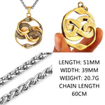 Load image into Gallery viewer, Retro Double Snake Pendant Unisex Fashion Personality Animal Snake 316L Stainless Steel Pendant Necklace Jewelry Gift Wholesale
