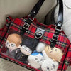 Ulzzang Ita Bag for Girls New High-capacity Commuting Tote Bag Japanese Transparent Layer Jk Single Shoulder Bag Y2k Handbag