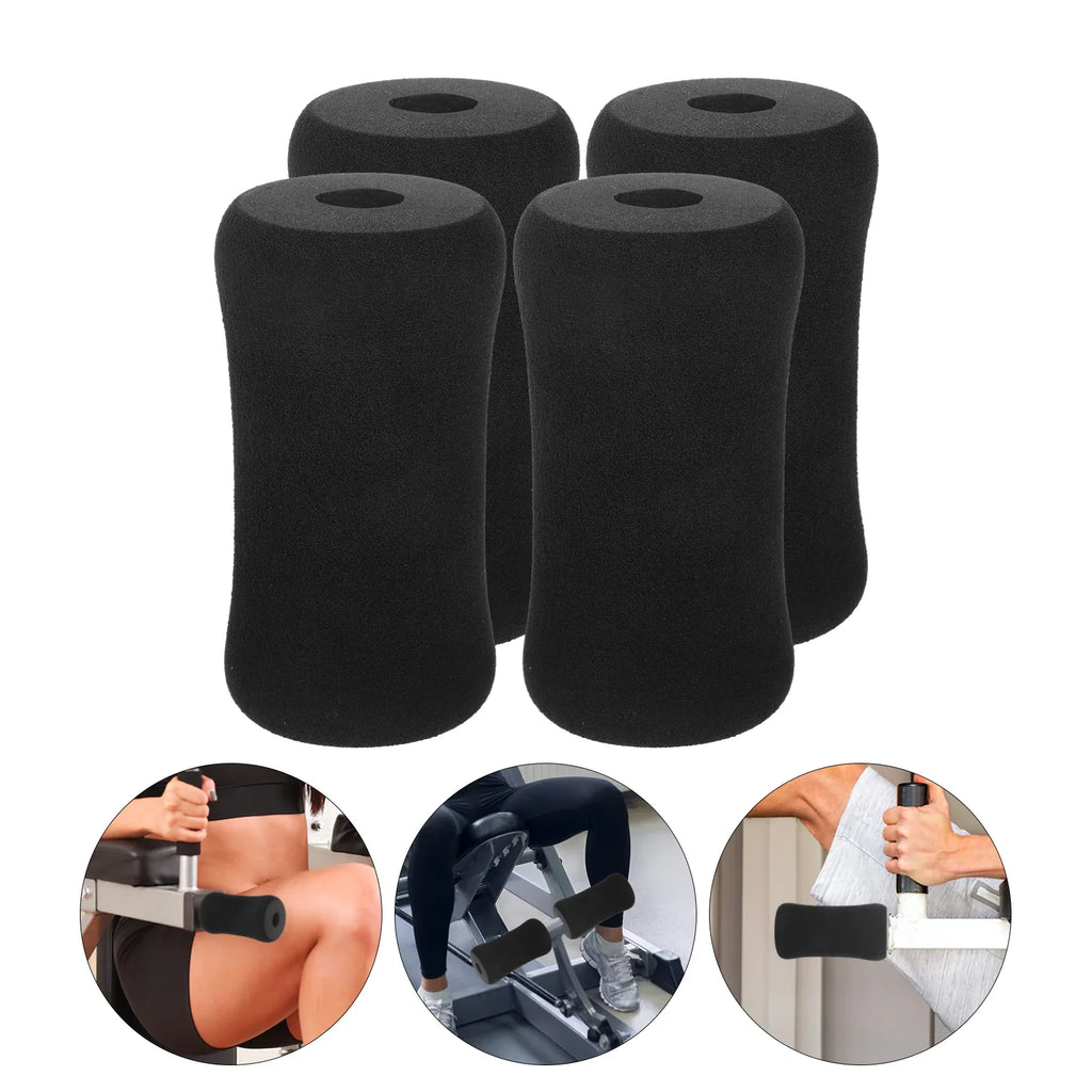 4 Pcs Foot Pad Roller Sleeve Fitness Equipment Mat Gym Exercise Foam Pads Rollers Mats Foams Replacement for Leg Extension