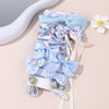 10Pcs/Set Girls Cartoon Hair Band Bow Hair Ties Flower Headbands Princess Elastic Rubber Bands Kids Hair Accessories