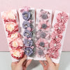 5/3Pcs Children Handmade Chiffon Petals Poppy Flower Hair Clips Rolled Rose Fabric Hair Flowers for Kids Girls Hair Accessories