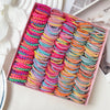 50/100Pcs Baby Girl Rubber Bands Hairband Candy Color Elastic Hair Bands Kids Women Headband Scrunchie Ponytail Hair Accessories