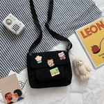Load image into Gallery viewer, Cute Canvas Small Bag Female 2023 New Japanese Harajuku Diagonal Bag Wild Student Girl Shoulder Bag Bags for Women
