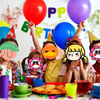 Moose Kawaii Bluey Family Cartoon Creative Straw Accessories Party Home Cute Animal Theme Colorful Straws Bluey And His Friends