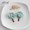 Fashion Flower BB Hair Clips Pin Headwear For Baby Kids Girl Hair Accessories 2 PCS/SET