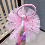 Load image into Gallery viewer, Girls Hair Bow Kids Rainbow Hair Tie Princess Accessories Toddler Snowflake Elastics Baby Accessories No Damage Braid

