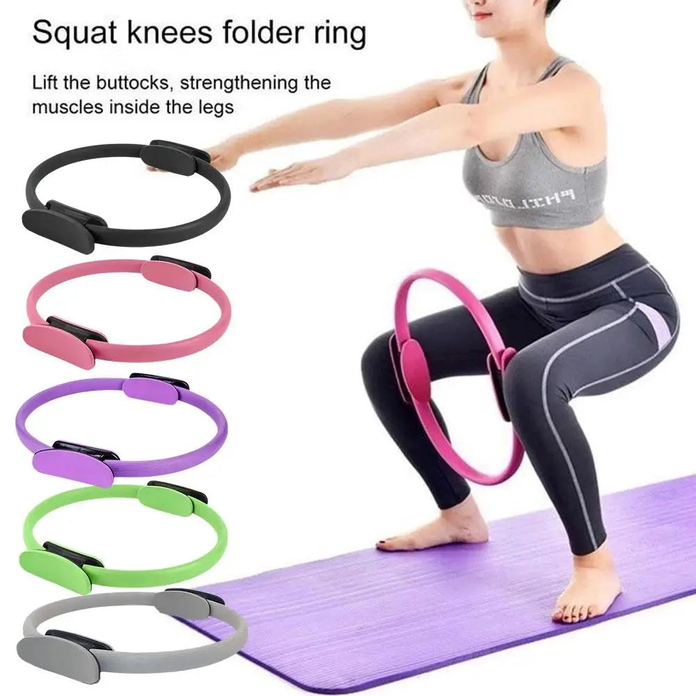 Yoga Fitness Pilates Ring Women Girl Home Resistance Elasticity Yoga Gym Workout Pilates Ring Circle Accessories