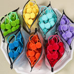 Load image into Gallery viewer, 5pcs/lot Girls Double Plush Ball Hair Ropes Set For Kids Solid Color Scrunchies Elastic Hair Bands Hair Accessories Wholesale

