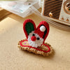 Knitted Woolen Baby Barrettes Cartoon Rabbit Little Girls Hairpins Puppy Cat Toddler Hair Clip Kids Grooming Hair Accessories
