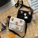 Load image into Gallery viewer, Cute Canvas Small Bag Female 2023 New Japanese Harajuku Diagonal Bag Wild Student Girl Shoulder Bag Bags for Women
