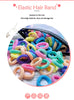 100pcs Children Elastic Hair Bands Girls Rubber Band For Kids Sweets Scrunchie Hair Ties Clips Headband Baby Hair Accessories