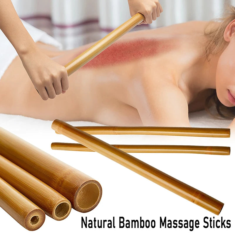 1Pcs Bamboo Massage Wood Therapy Gua Sha Beauty Health for Body Gouache Scraping Massage tools Back Pain Relief Anti Cellulite