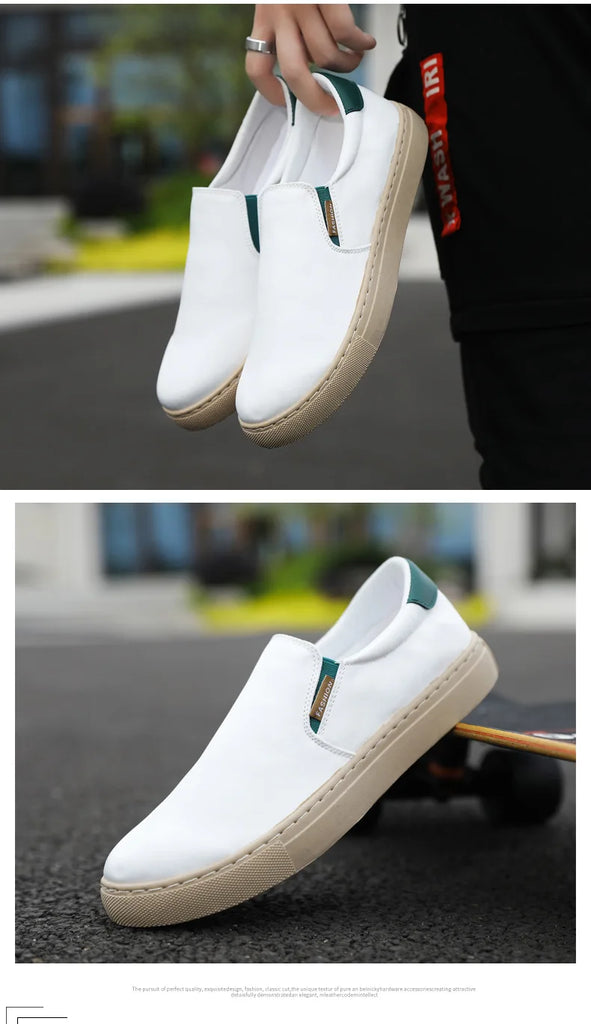 Spring Men's Canvas Shoes Ice Silk Mens Casual Shoes Breathable Lazy Slip on Vulcanized Shoes Trendy Hot Footwear Erkek Ayakkabı