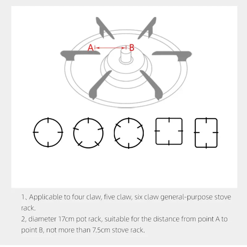 SHIMOYAMA Iron Gas Stove Cooker Plate Coffee Moka Pot Stand Kitchen Stovetop Reducer Ring Holder Durable Coffee Maker Shelf