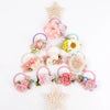 Elastic Flower Hair Bands for Girls Ponytail Holders Kids Floral Hair Tie Baby Pearls Hairband Headwear Rubber Hair Accessories