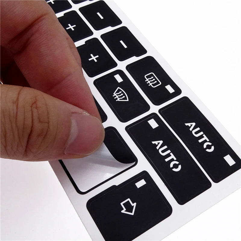 1 Pc for Audi A4 B6 B7 2000-2004 16 Keys Car Air Condition AC Climate Control Button Repair Stickers Car Decal Decor Accessory