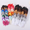 24Pcs/Set Solid Hair Bows Hair Clips Barrettes Headwear Colorful Cute Hairpins Boutique Bowknot Headwear  Kids Hair Accessories