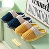 Home Zapatillas Hombre Winter Shoes Women Cotton Slippers For Men Indoor House Warm Plush Footwear Non-Slip Platform Slippers