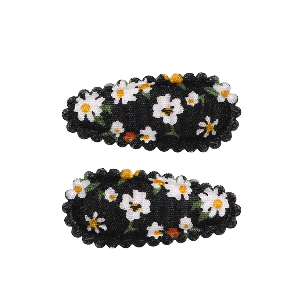 6Pcs Kids Mini Print Waterdrop Shape BB Hair Clip Cute Hair Accessories Hairpin Side Girls Hairgrip Barrette Children Headwear