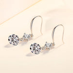 Load image into Gallery viewer, Fanqieliu 925 Silver Needle Crystal Zircon Jewelry Fashion Drop Earrings For Women New FQL23538
