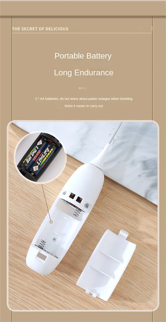 Portable Milk Frother Coffee Stirring Cappuccino Electric Milk Frother Kitchen Drink Bubbler Coffee Foam Innovative Milk Frother