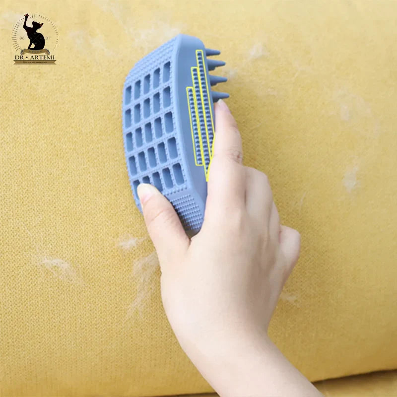 Pet Rubber Massage Removal Comb, Grooming Safety Brush, Dog and Cat Bath Accessories, Comb Tool