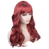 Women Lady Carnival Long Wave Curly Hair Wig Cosplay Dress Up Accessories European Amecian Roll Wigs Cap For Birthday Party