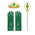 Load image into Gallery viewer, Baby Girls Elsa Anna Princess Accessories Kids Magic Wand Crown Cosplay Snow White Rapunzel Tiara Gloves Party Supplies Sets
