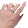 S925 Silver Simulated Diamond Cutting 6 * 9 Oval Ring for Women's Simple and Elegant Diamond Ring gift Jewelry