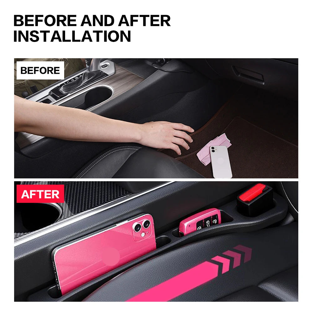 2X Car Seat Gap Filler Between Seats Crevice Decoration Interior Accessories For AUDI A6 C8 A4 B9 A3 8V A5 A7 4H A8 A1 GB A2 TT