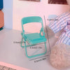 Mobile Phone Accessories Foldable Chair Shape Mini Desktop Phone Holder Phone Stand Tablet Stand Foldable Desktop Stand Holder